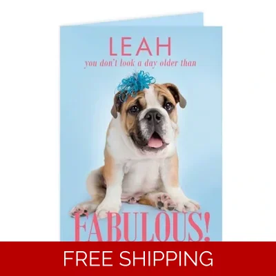 Personalised Rachael Hale Fabulous Birthday Card